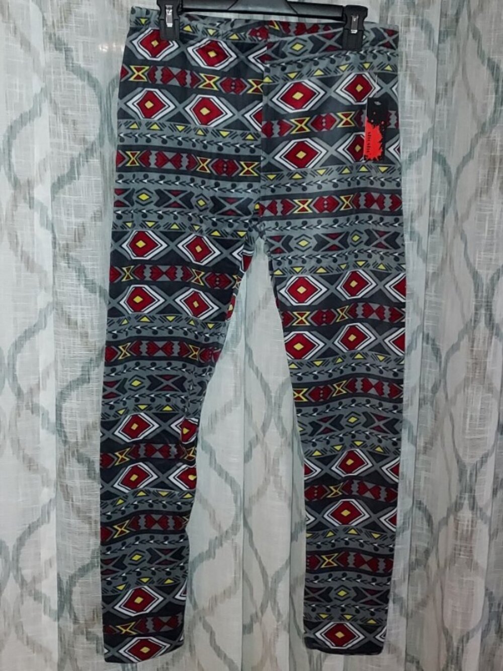 SHOSHO AZTEC FLEECE LINED LEGGINGS Sho Sho Faux Fur lining THICK WARM 1X/2X
